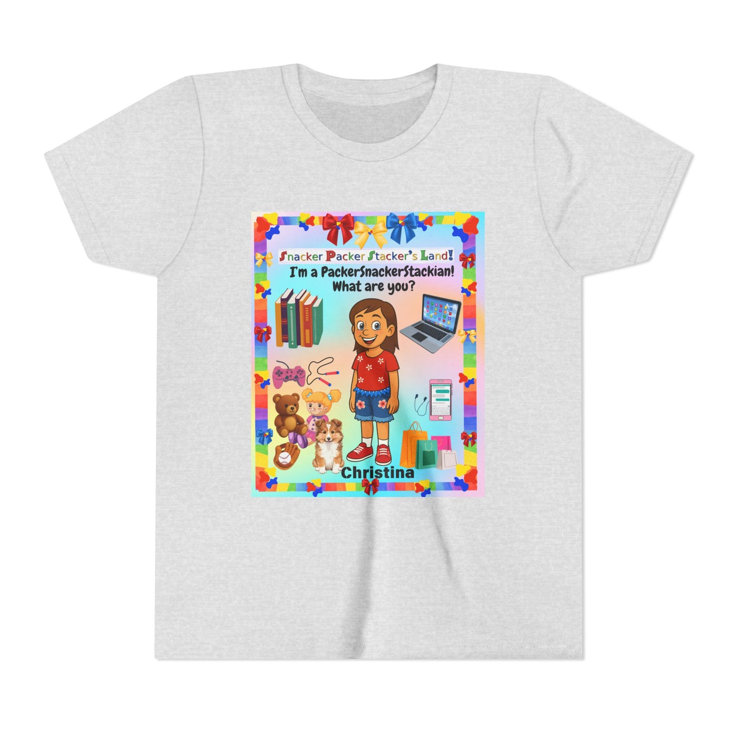 Youth Tee — Personalized "I'm a Packer/Sacker/Stackin' What are you?" Cartoon Kid Shirt