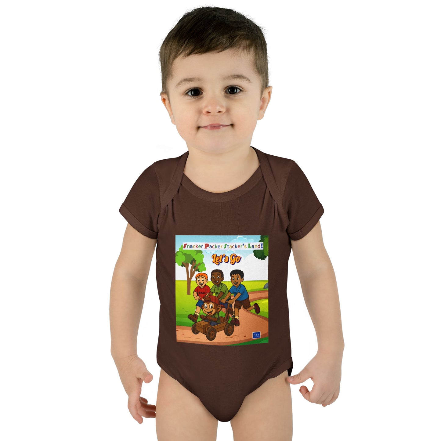 Cute Cartoon Adventure Infant Bodysuit – Perfect for Playtime