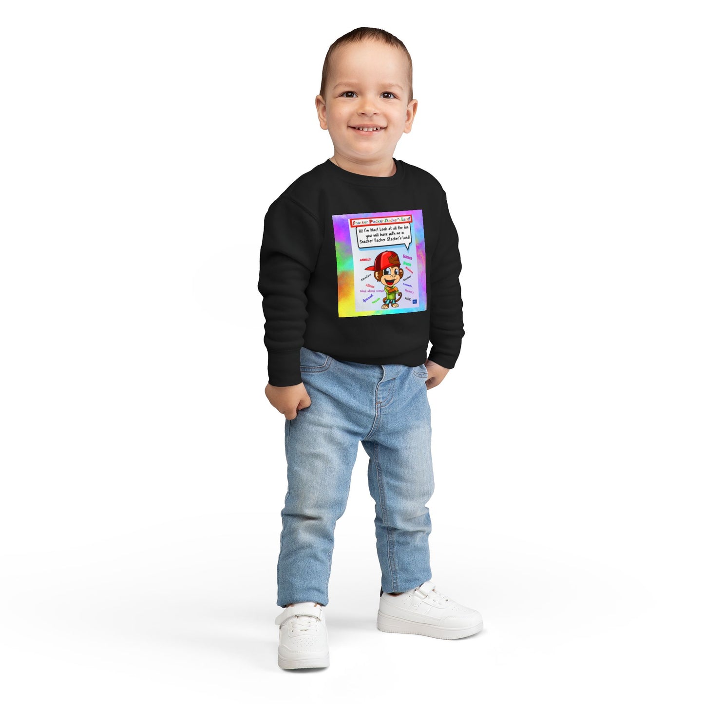 Toddler Sweatshirt with Playful Design - Perfect for Everyday Wear!