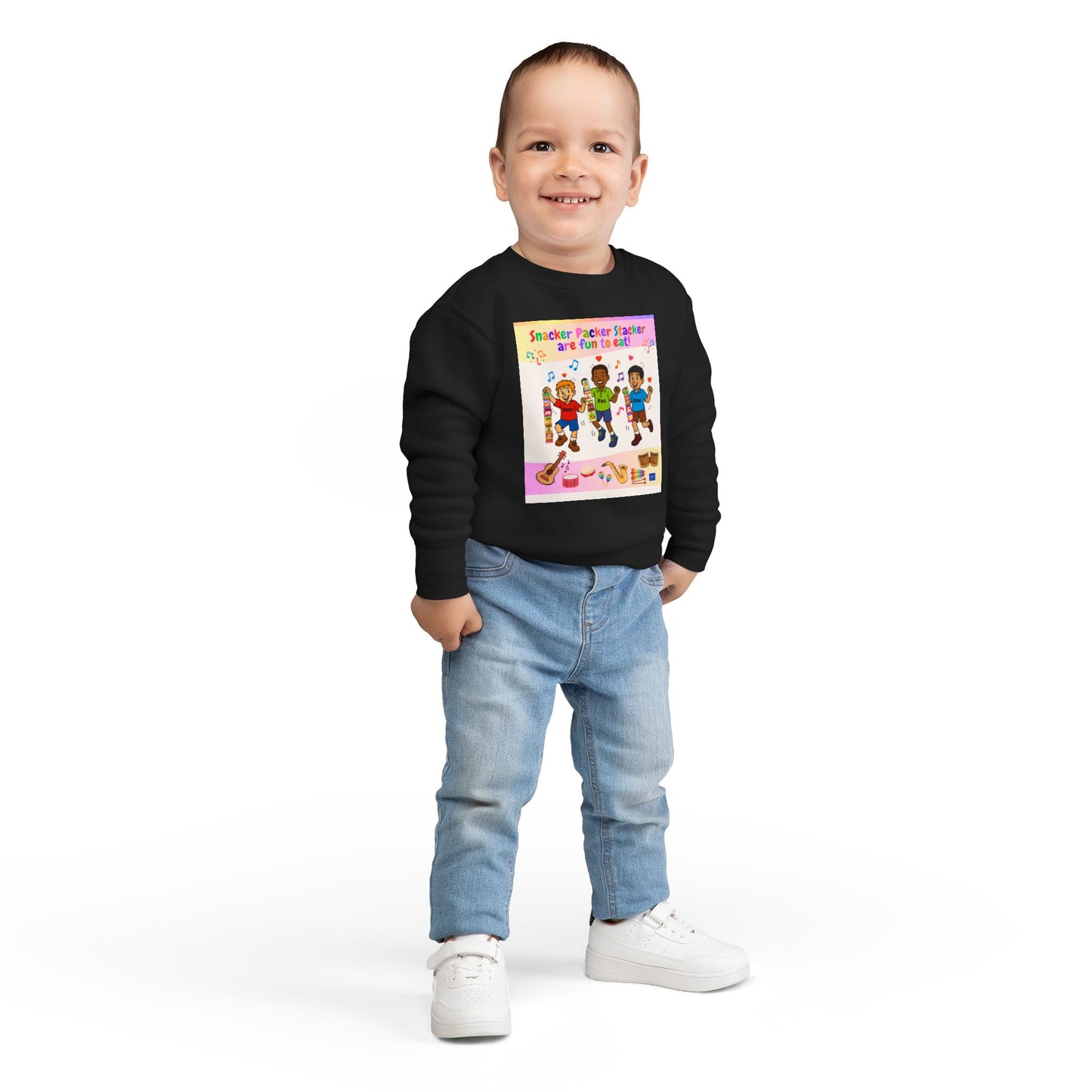 Toddler Fun Sweatshirt with Snack Packer Design