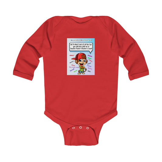 Cute Cartoon Themed Infant Long Sleeve Bodysuit