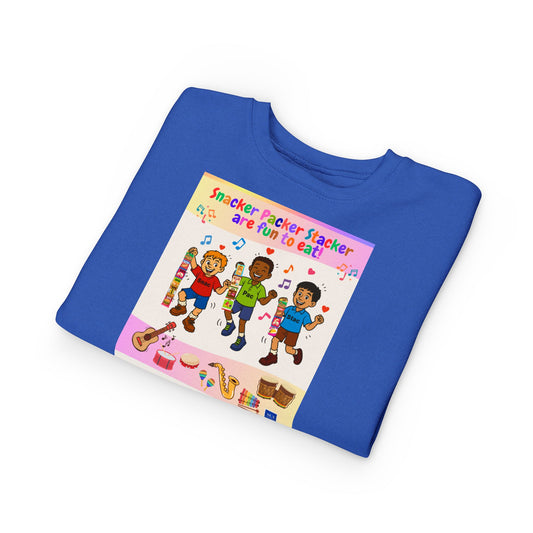 Toddler Sweatshirt - Let's sing the Snacker Packer Stacker's song!