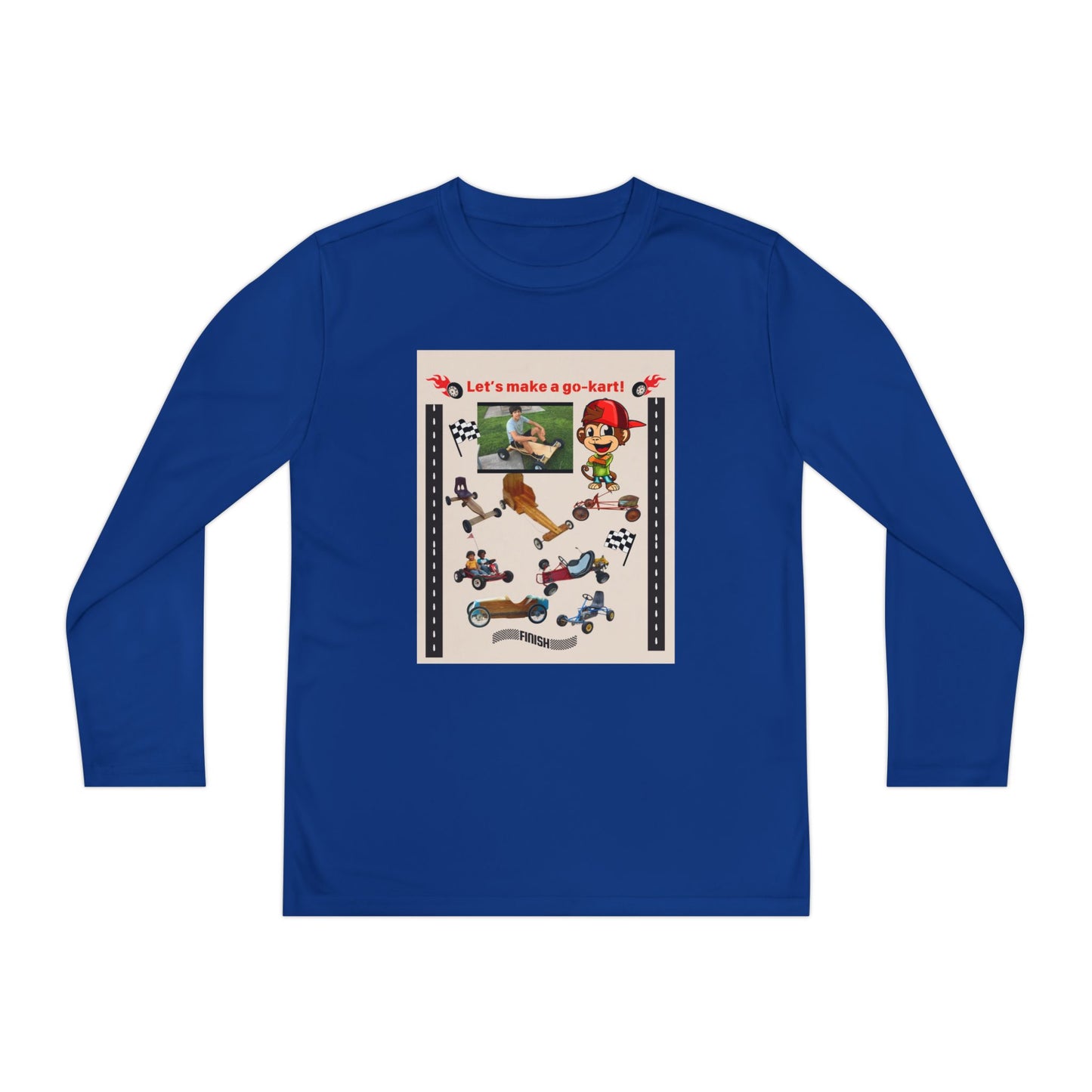 Youth Go-Kart Adventure Youth Long Sleeve Tee