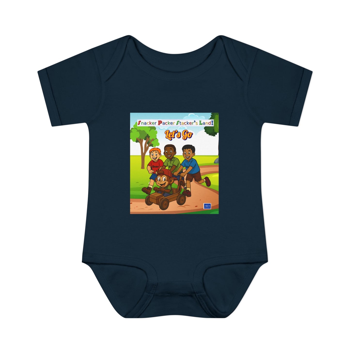 Cute Cartoon Adventure Infant Bodysuit – Perfect for Playtime