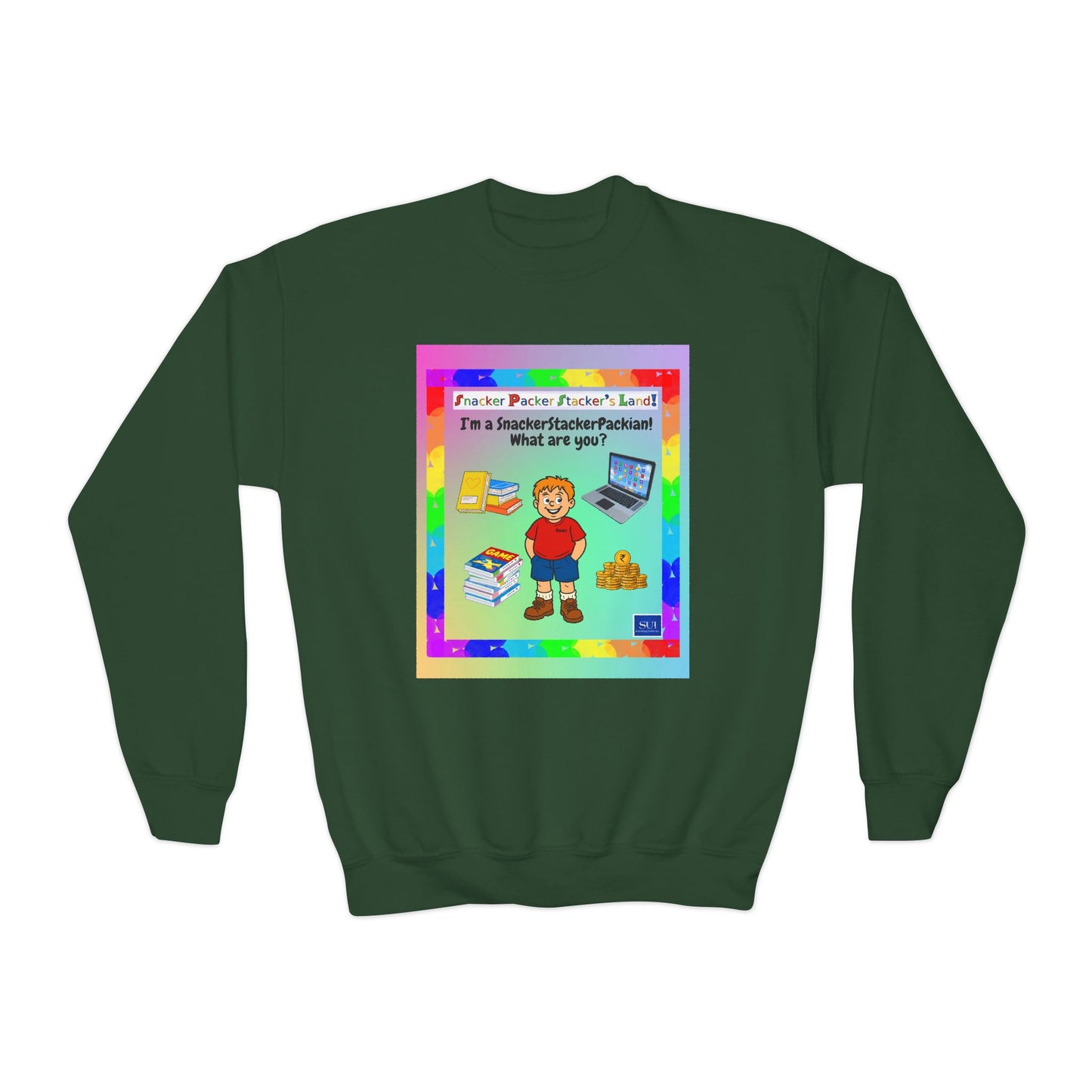 Youth Crewneck Sweatshirt - Inspirational Design for Kids