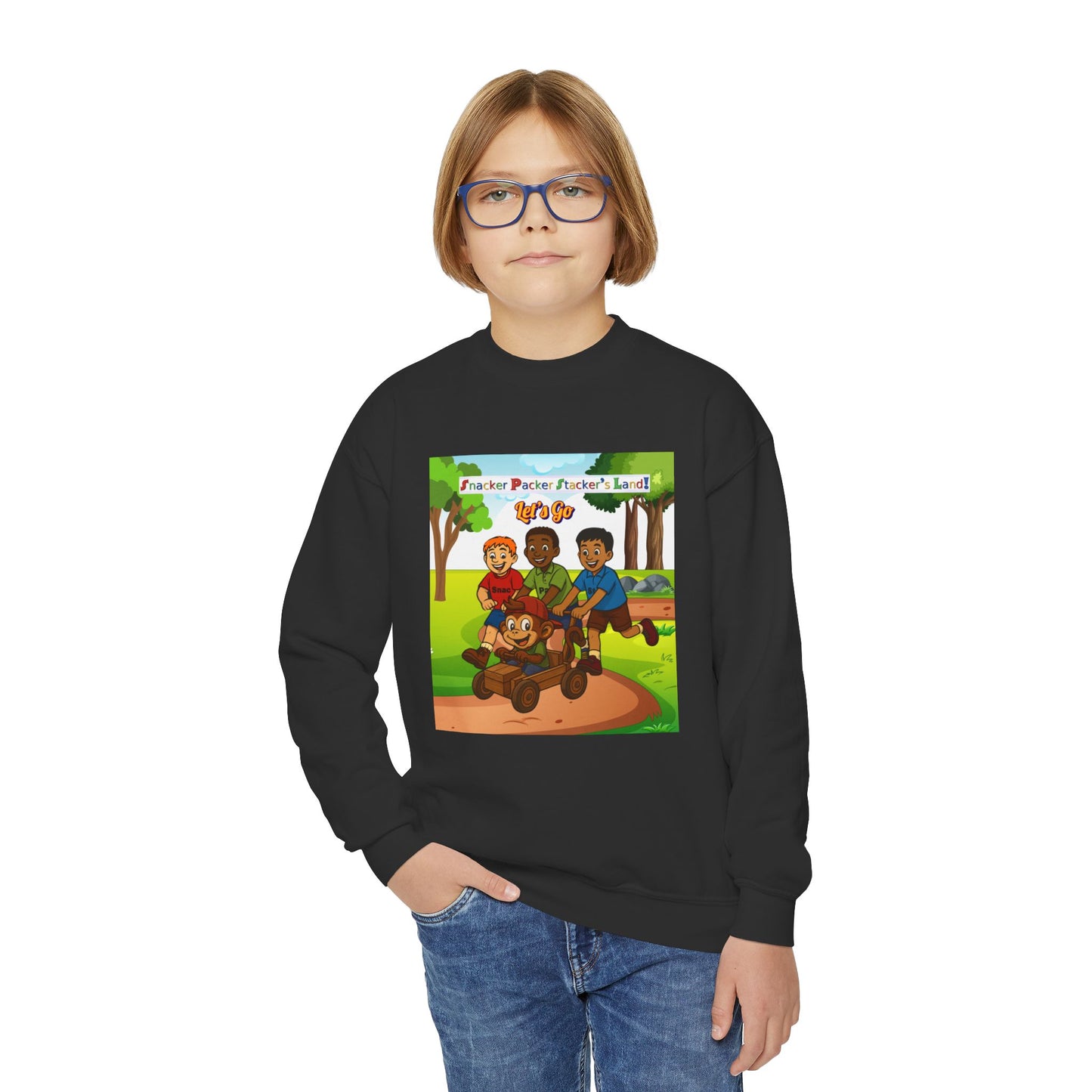 Youth Crewneck Sweatshirt - Fun Outdoor Adventure Design, Perfect Gift for Kids, Birthday Gift, Cozy Wardrobe Essential, Perfect for [...]