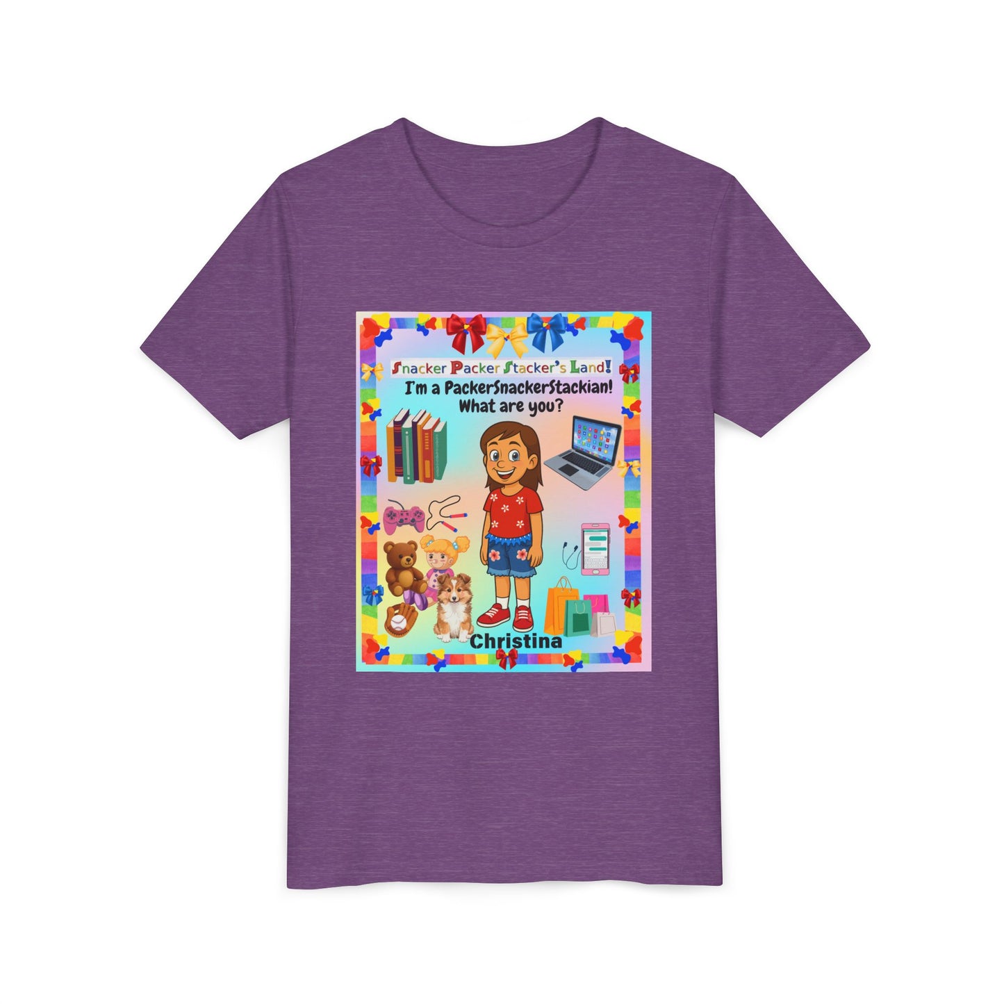 Youth Tee — Personalized "I'm a Packer/Sacker/Stackin' What are you?" Cartoon Kid Shirt