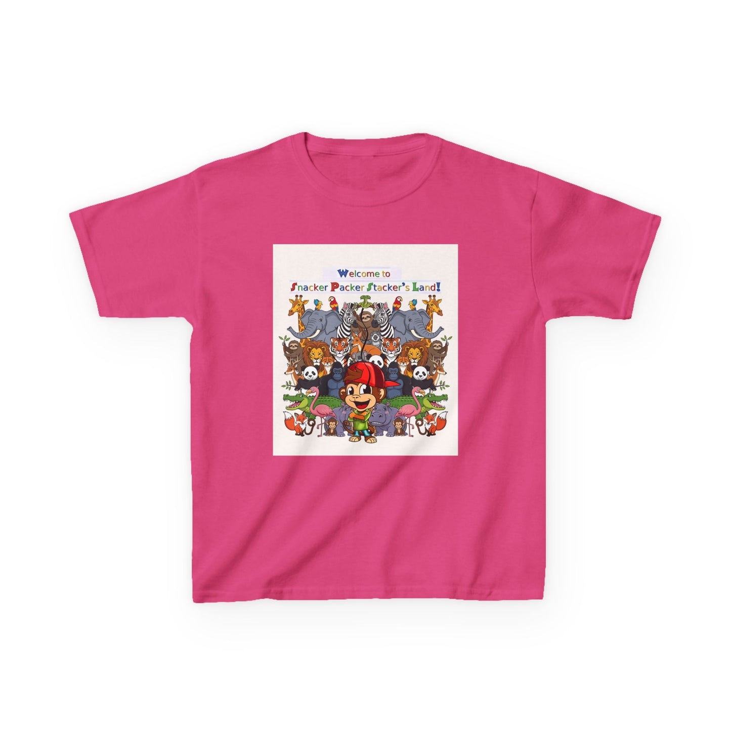 Welcome to Fantasy Animal Kingdom Kids Tee, Fun Graphic T-Shirt, Children's Apparel, Animal Lovers Gift, Kids Summer Outfit, Birthday Gift