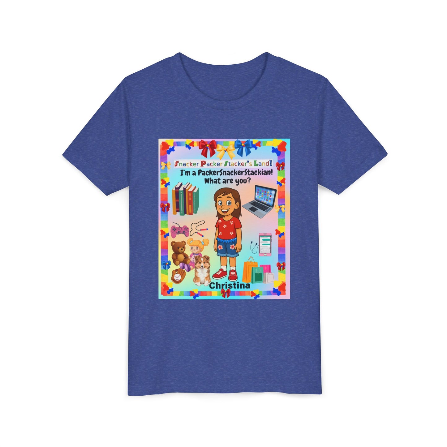 Youth Tee — Personalized "I'm a Packer/Sacker/Stackin' What are you?" Cartoon Kid Shirt