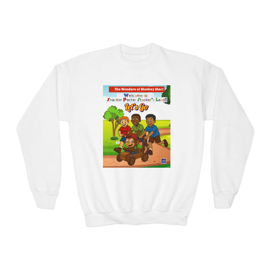 Kids' Cartoon Adventure Crewneck Sweatshirt
