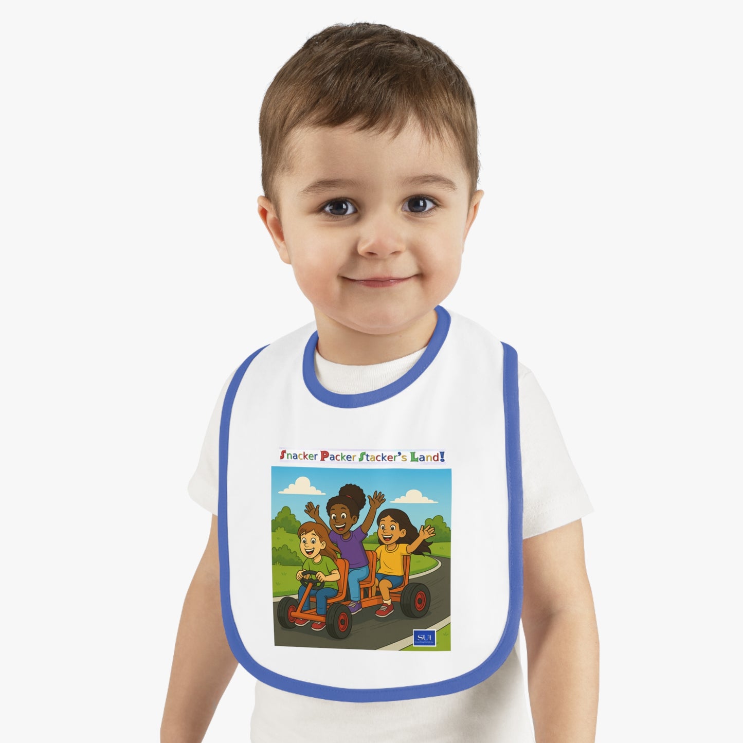 Playful Kids' Jersey Bib with Fun Design