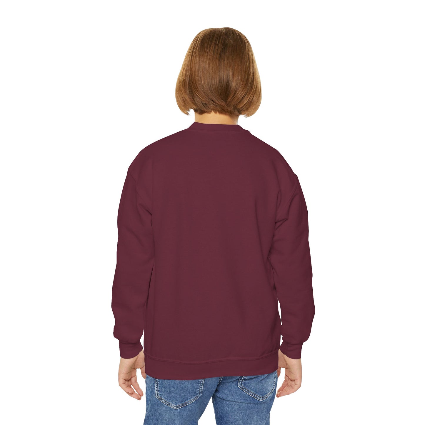 Youth Crewneck Sweatshirt with Fun Character Design
