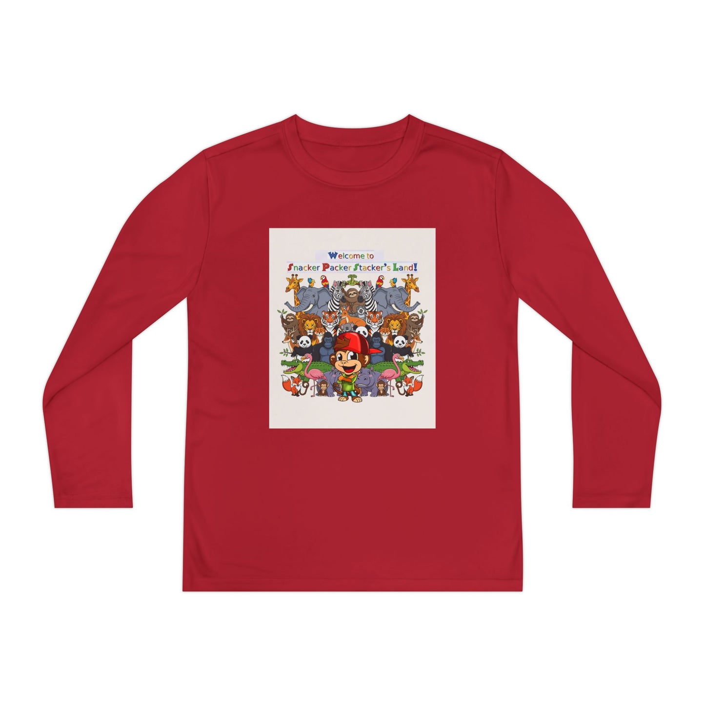 Youth Long Sleeve Competitor Tee with Fun Animal Design