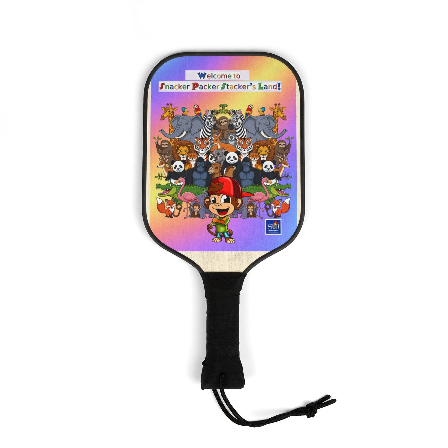 Colorful Pickleball Paddle Set - Welcome to Packer Packer's Puckin' Land!