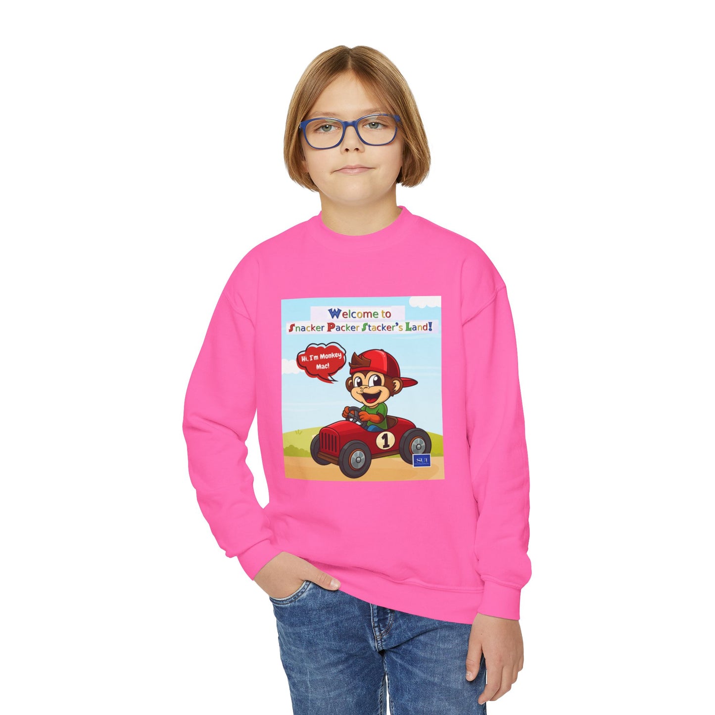 Youth Adventure Crewneck Sweatshirt - Welcome to Parker's Playful Planet