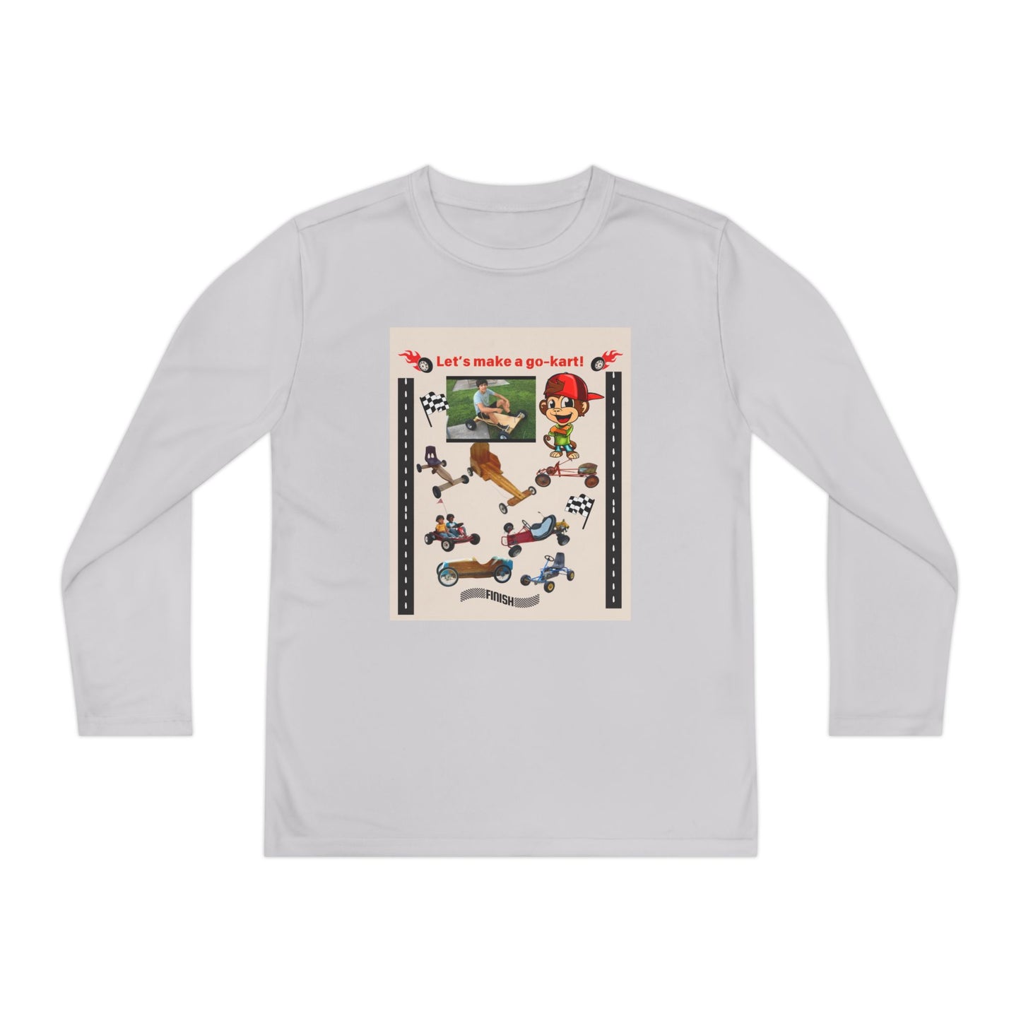 Youth Go-Kart Adventure Youth Long Sleeve Tee