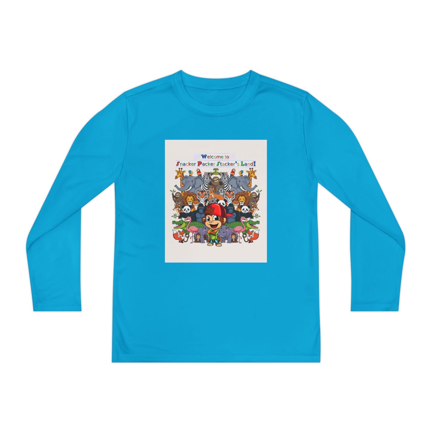 Youth Long Sleeve Competitor Tee with Fun Animal Design