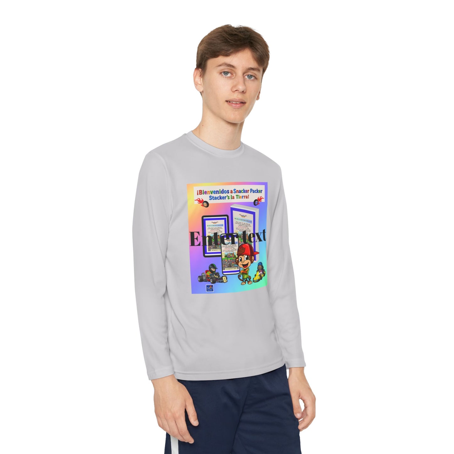 Youth Long Sleeve Tee — 'Bienvenido a Snacker Packer Stacker's' ¡Un mundo de diversión y aventura!