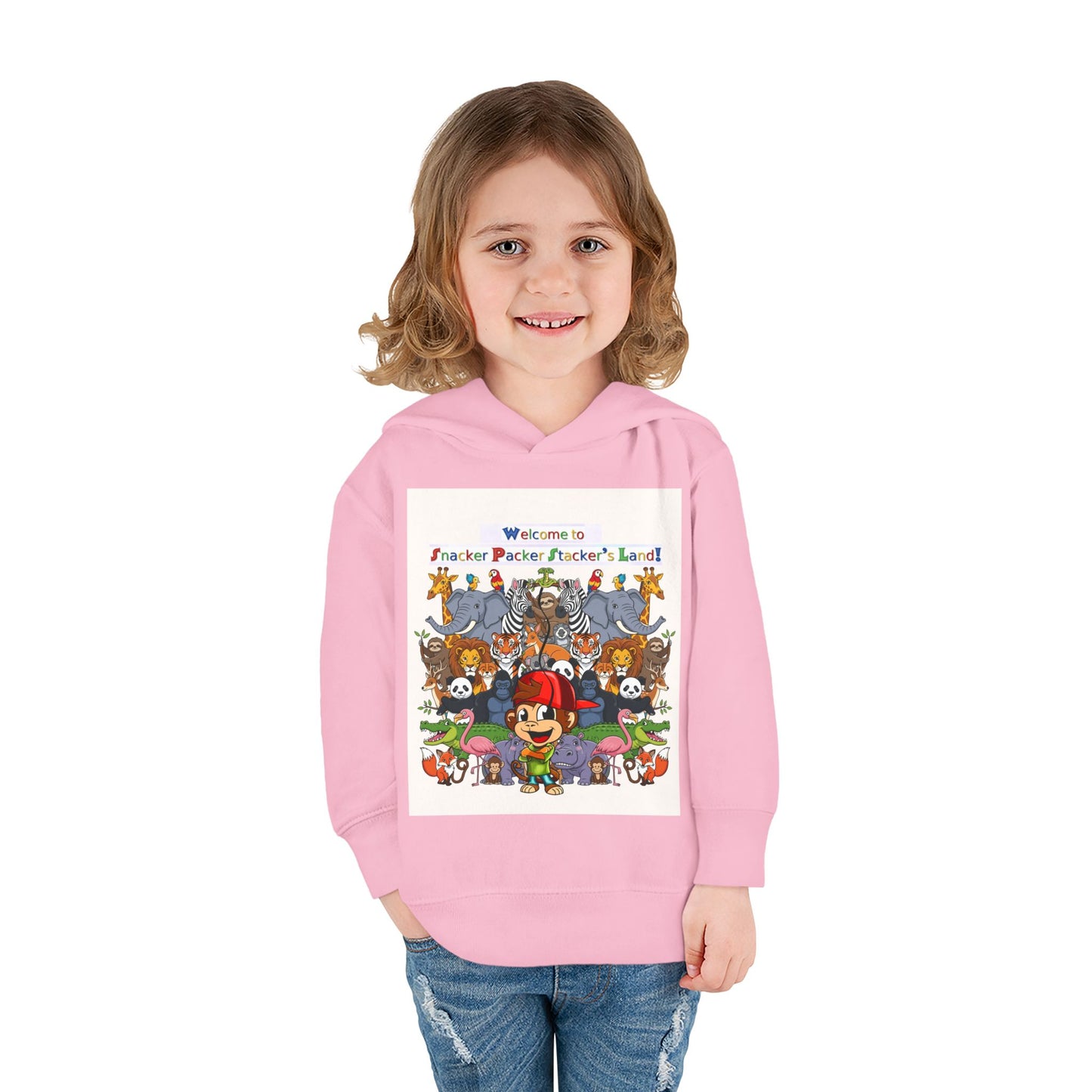 Welcome to Funland Toddler Hoodie, Kids Pullover, Fleece Kids Hoodie, Birthday Gift, Cute Cartoon Sweater