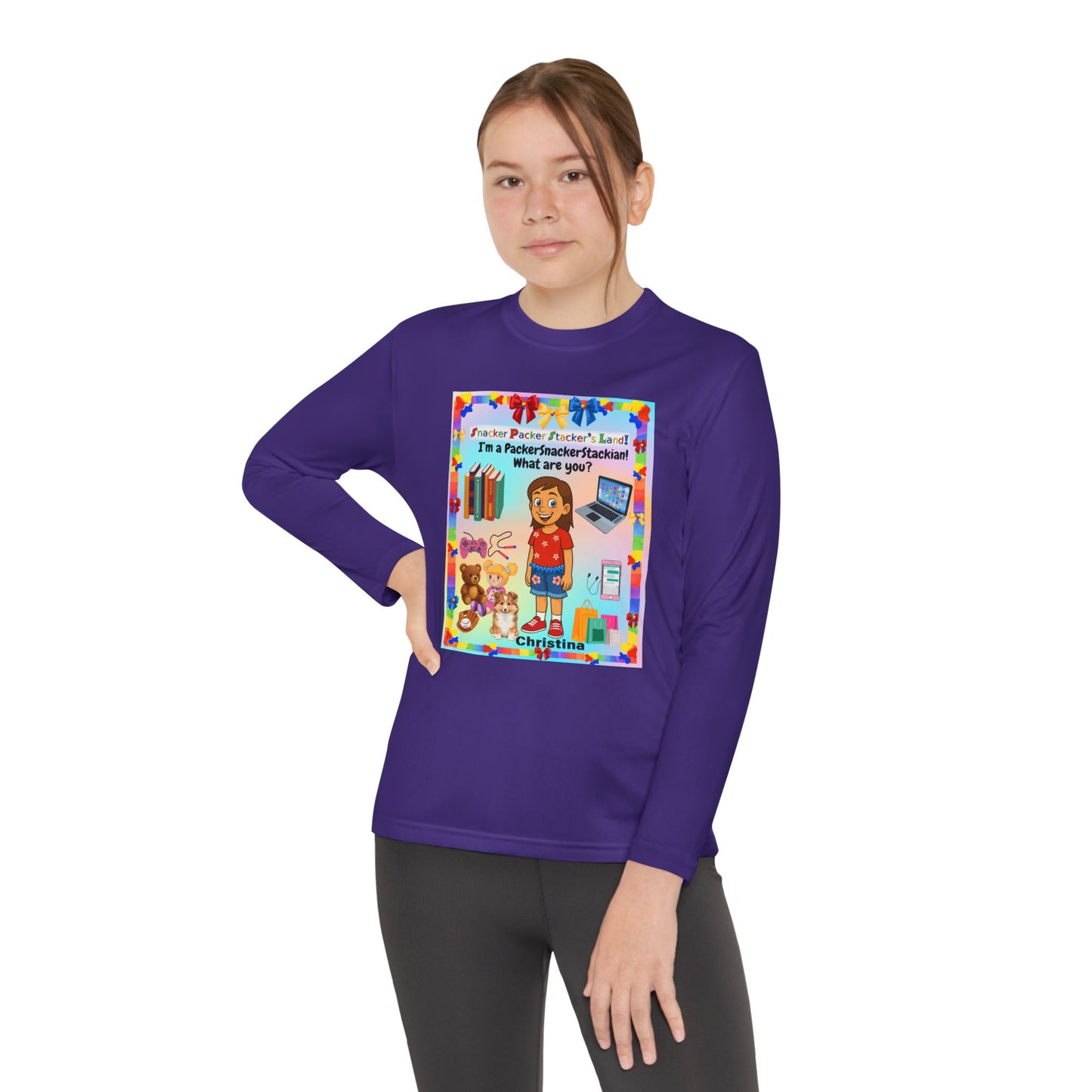 Youth Long Sleeve Tee — I’m a" PackerSnackerStackian!"  What are you?