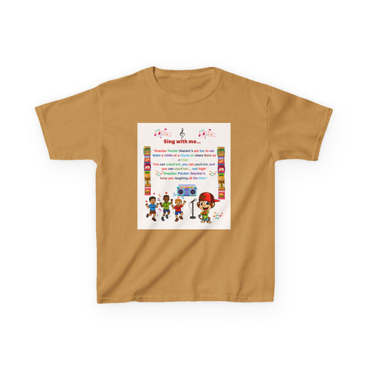 Kids Snacker Packer Stacker Snack Tee, Fun Food Shirt for Children, Snack Lover Gift, Kids Graphic Tee, Foodie T-shirt