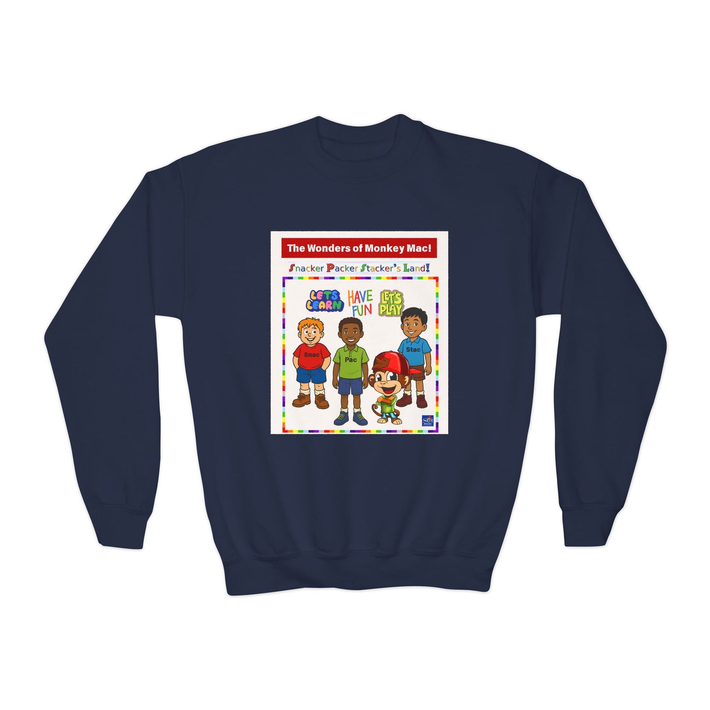 Youth Crewneck Sweatshirt - Welcome to Fun Land Design