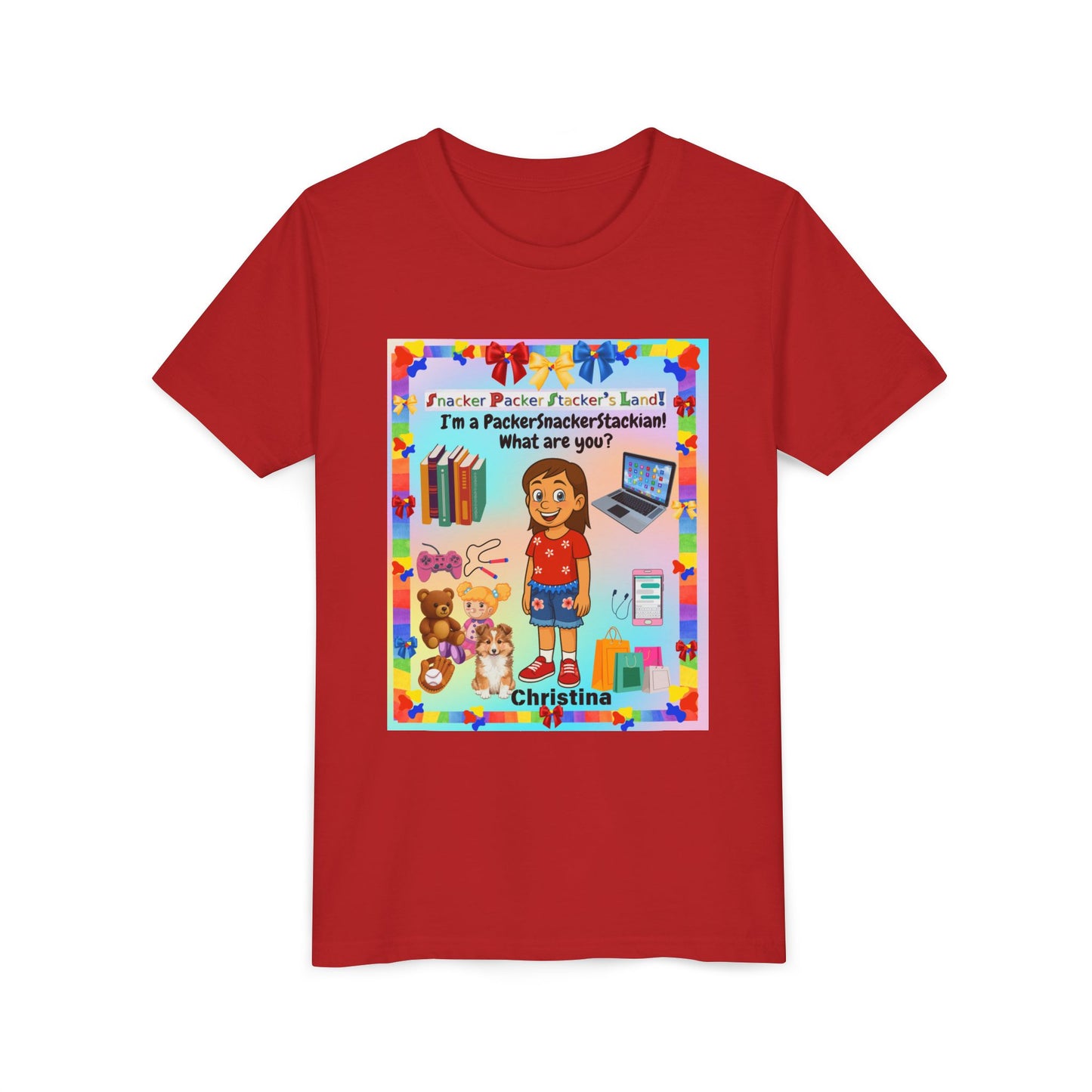 Youth Tee — Personalized "I'm a Packer/Sacker/Stackin' What are you?" Cartoon Kid Shirt