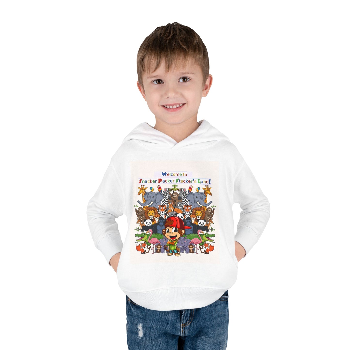 Welcome to Funland Toddler Hoodie, Kids Pullover, Fleece Kids Hoodie, Birthday Gift, Cute Cartoon Sweater