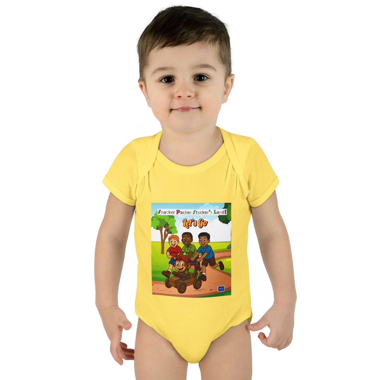 Cute Cartoon Adventure Infant Bodysuit – Perfect for Playtime