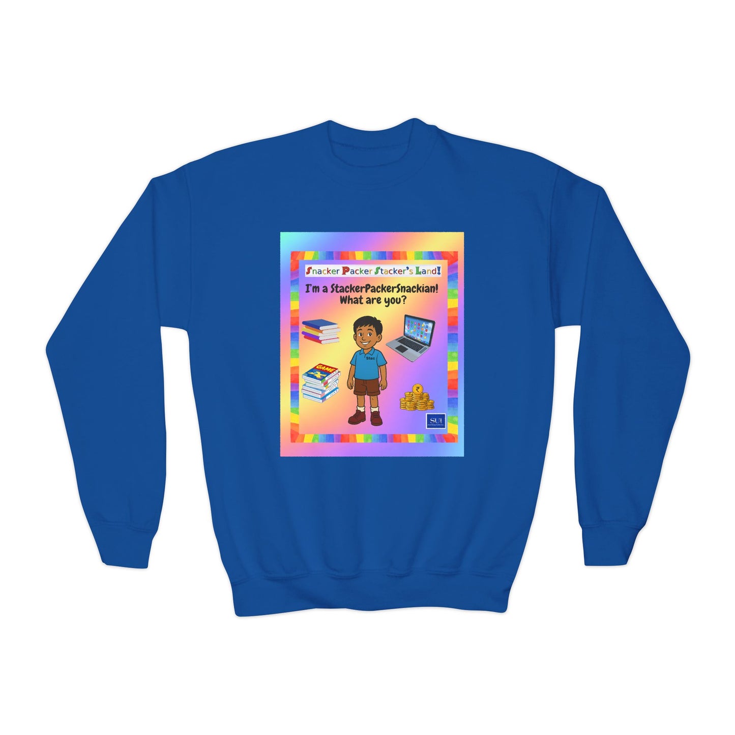 Youth Crewneck Sweatshirt - "I'm a Teacher's Favorite, What Are You?"
