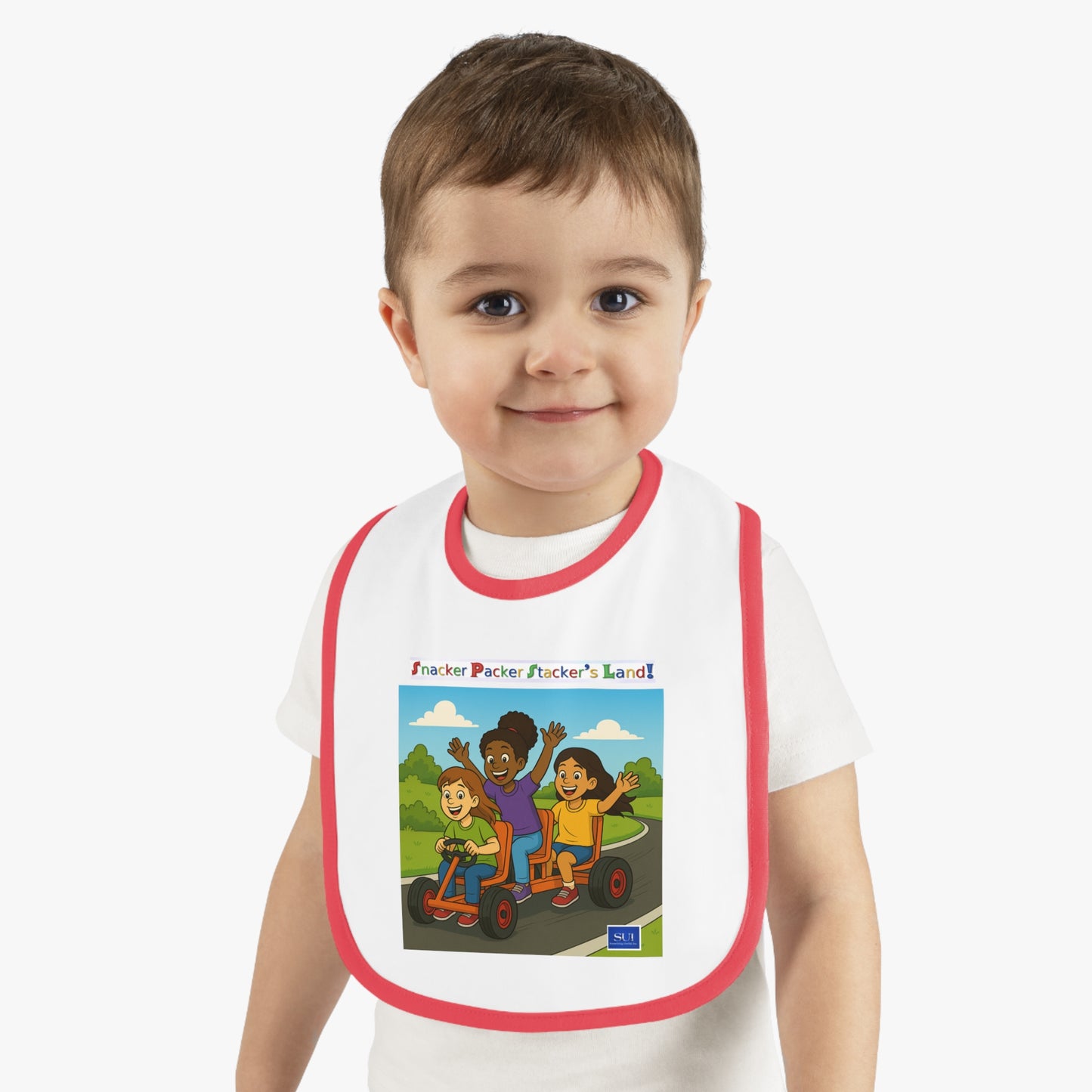 Playful Kids' Jersey Bib with Fun Design