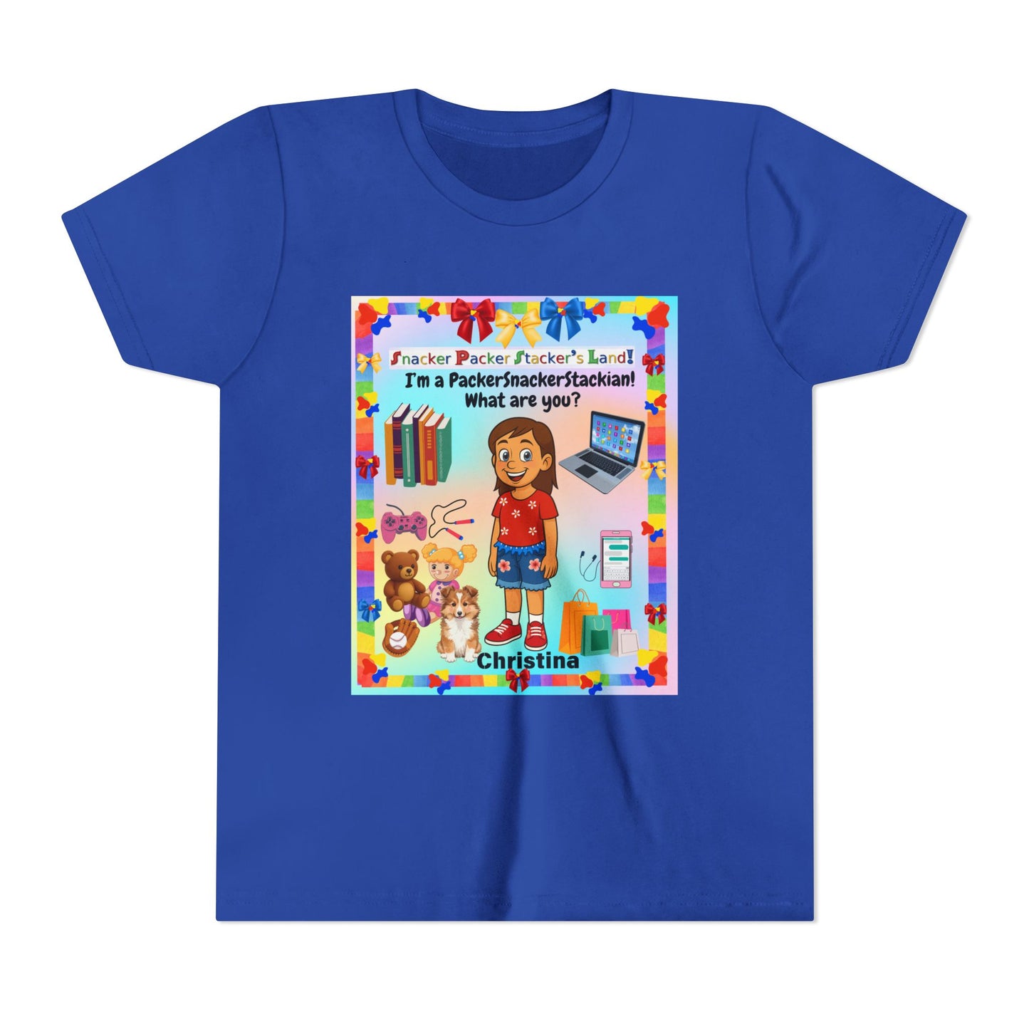 Youth Tee — Personalized "I'm a Packer/Sacker/Stackin' What are you?" Cartoon Kid Shirt