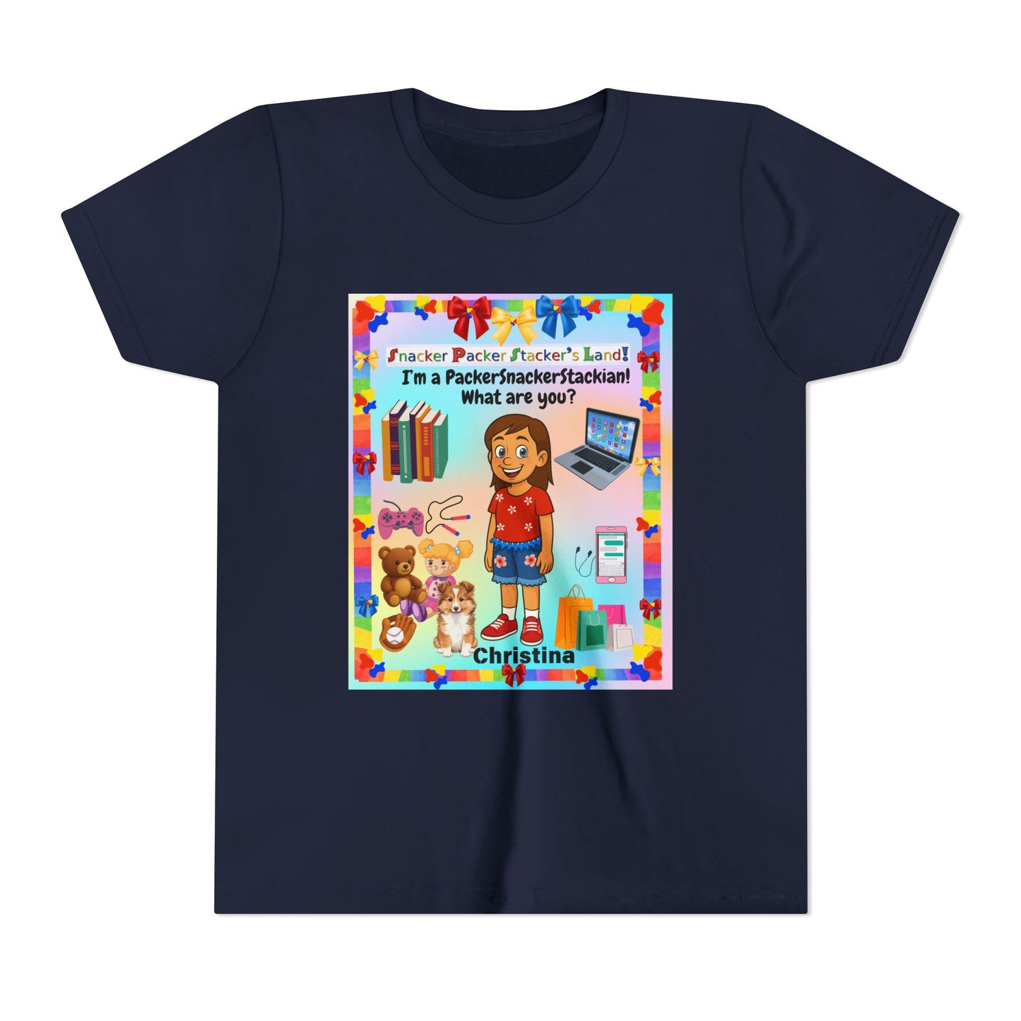 Youth Tee — Personalized "I'm a Packer/Sacker/Stackin' What are you?" Cartoon Kid Shirt