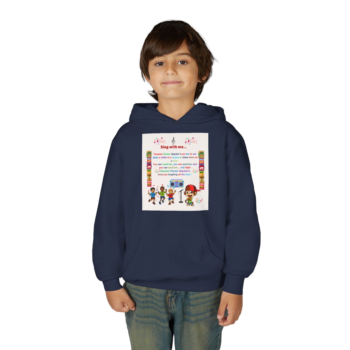 Youth Inspirational Sweatshirt - Fun Sing-Along Design for Kids, Perfect Gift for Birthdays, Family Gatherings, Christmas, and More