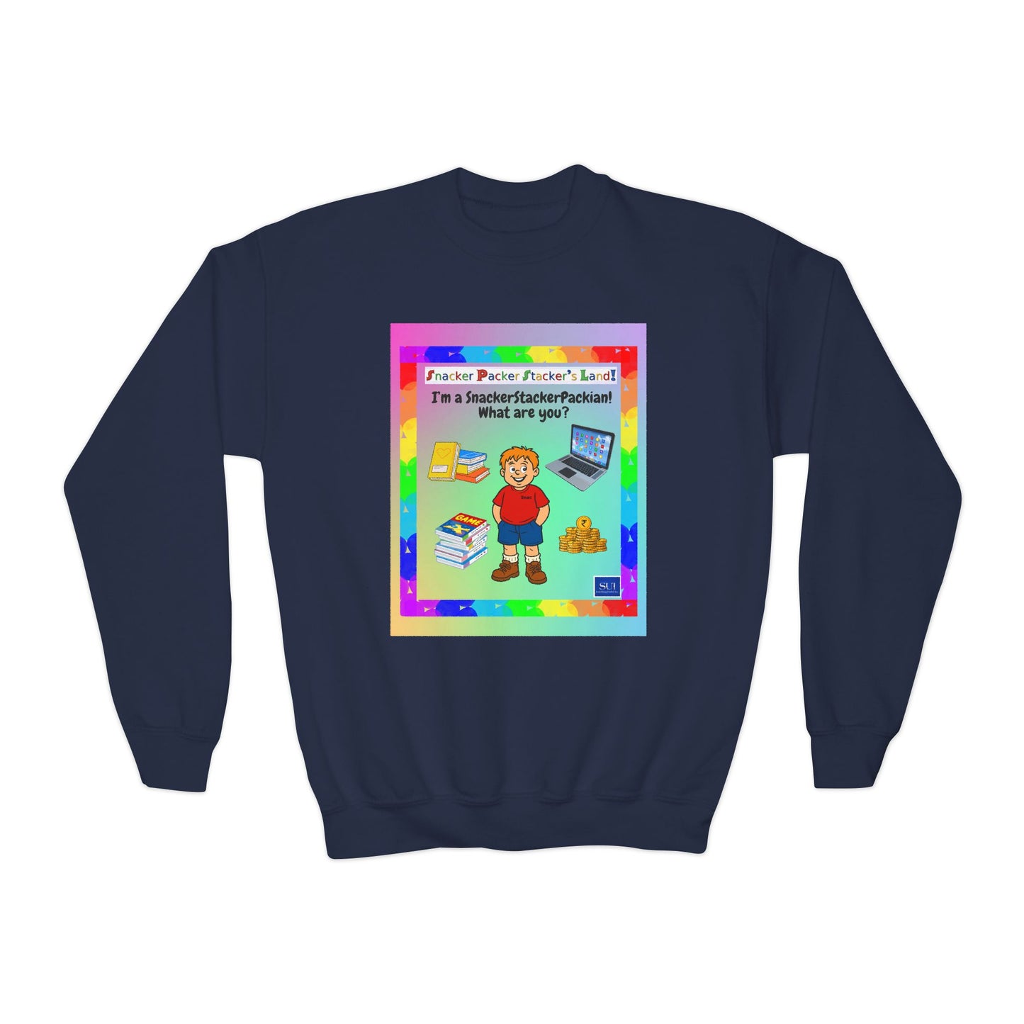 Youth Crewneck Sweatshirt - Inspirational Design for Kids