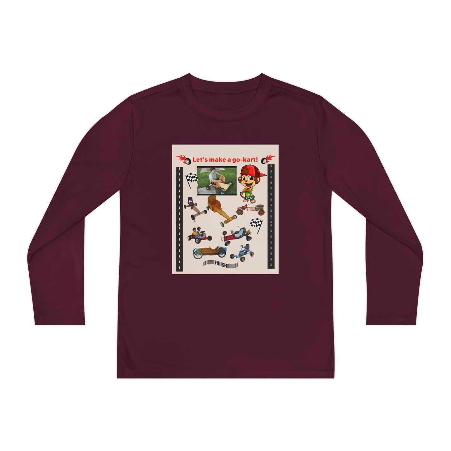 Youth Go-Kart Adventure Youth Long Sleeve Tee