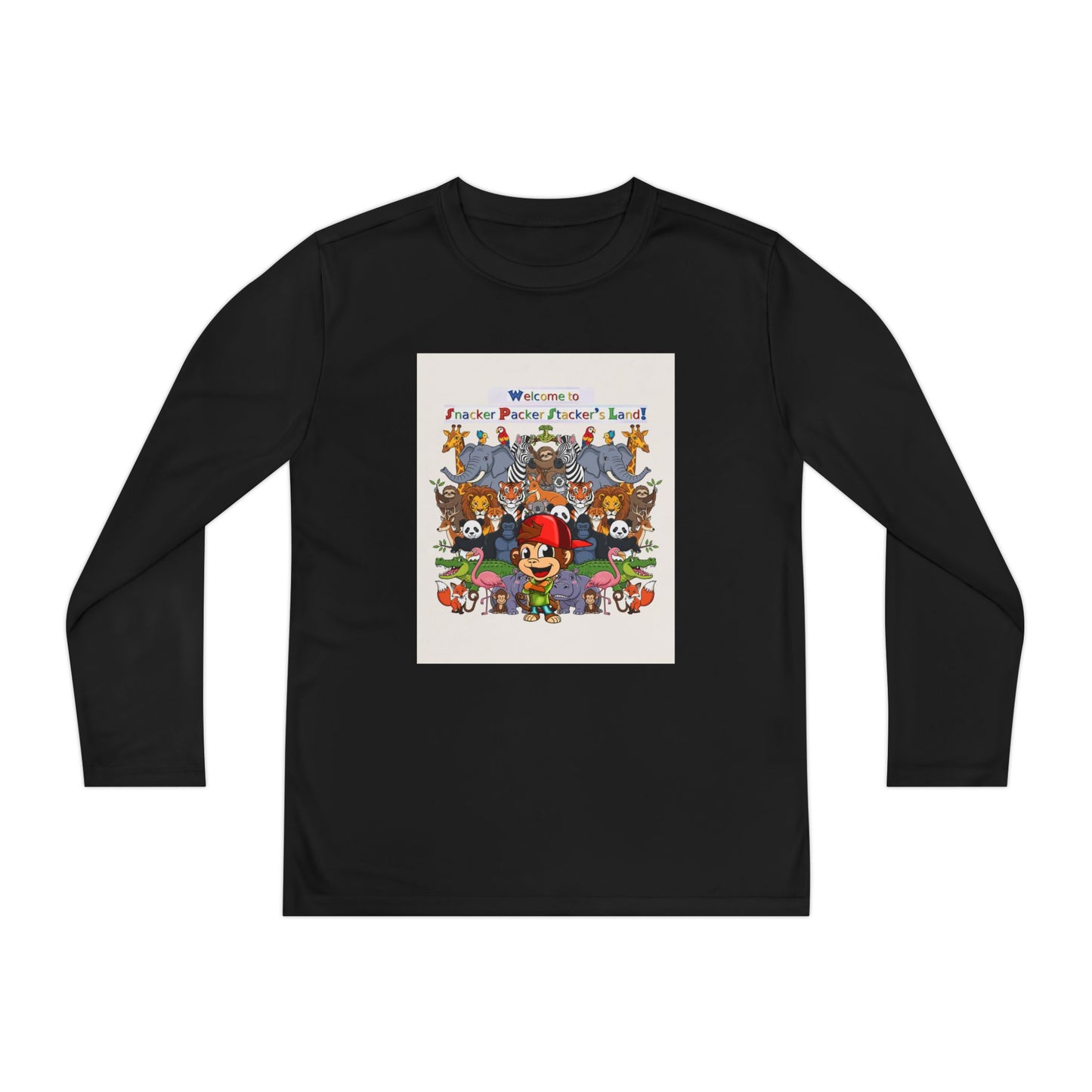 Youth Long Sleeve Competitor Tee with Fun Animal Design