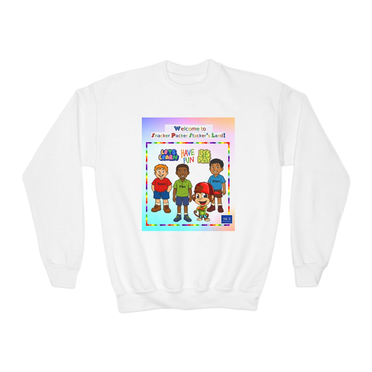 Youth Crewneck Sweatshirt - Welcome to Fun Land Design