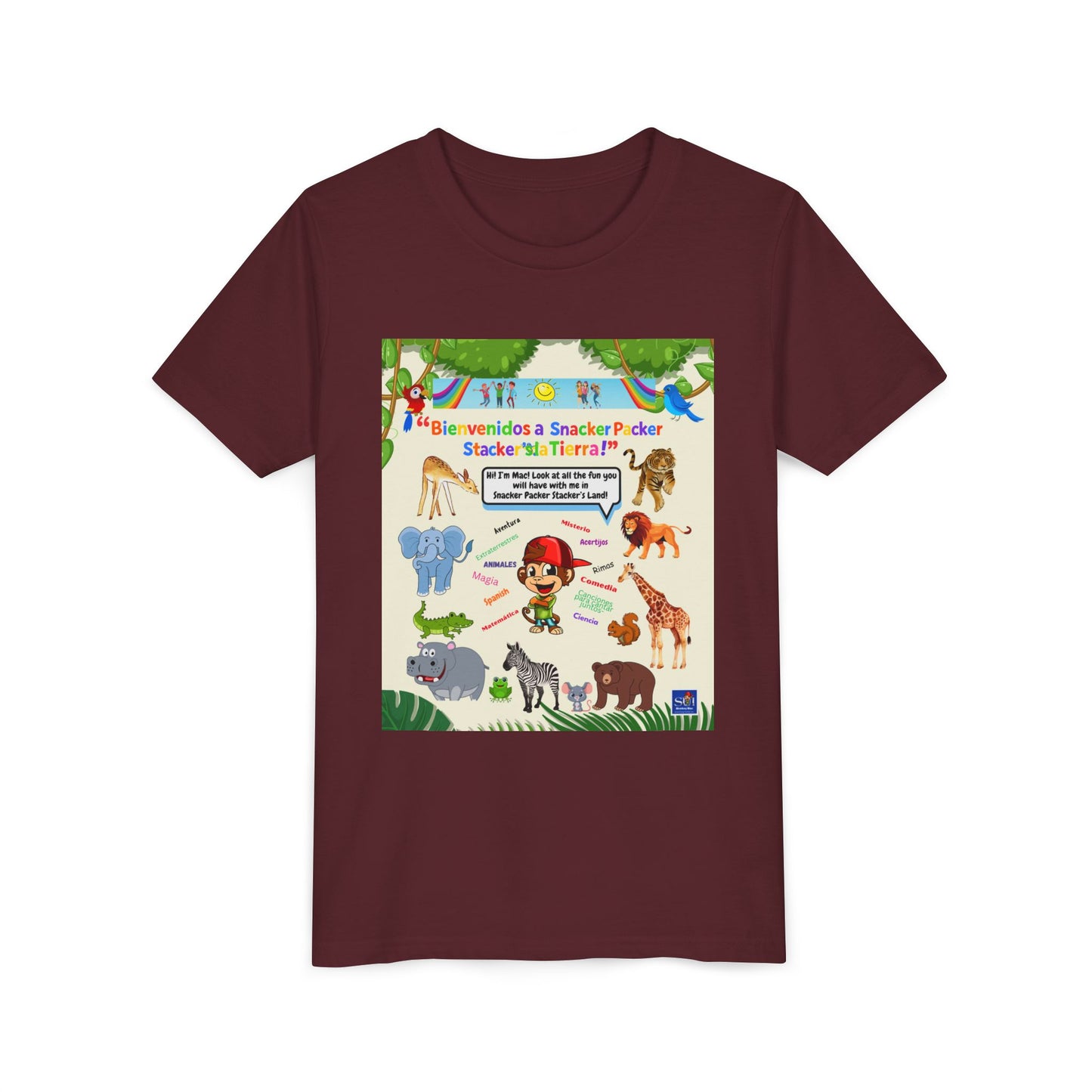 Youth Tee - (Spanish) —Safari de animales,  Zoologico