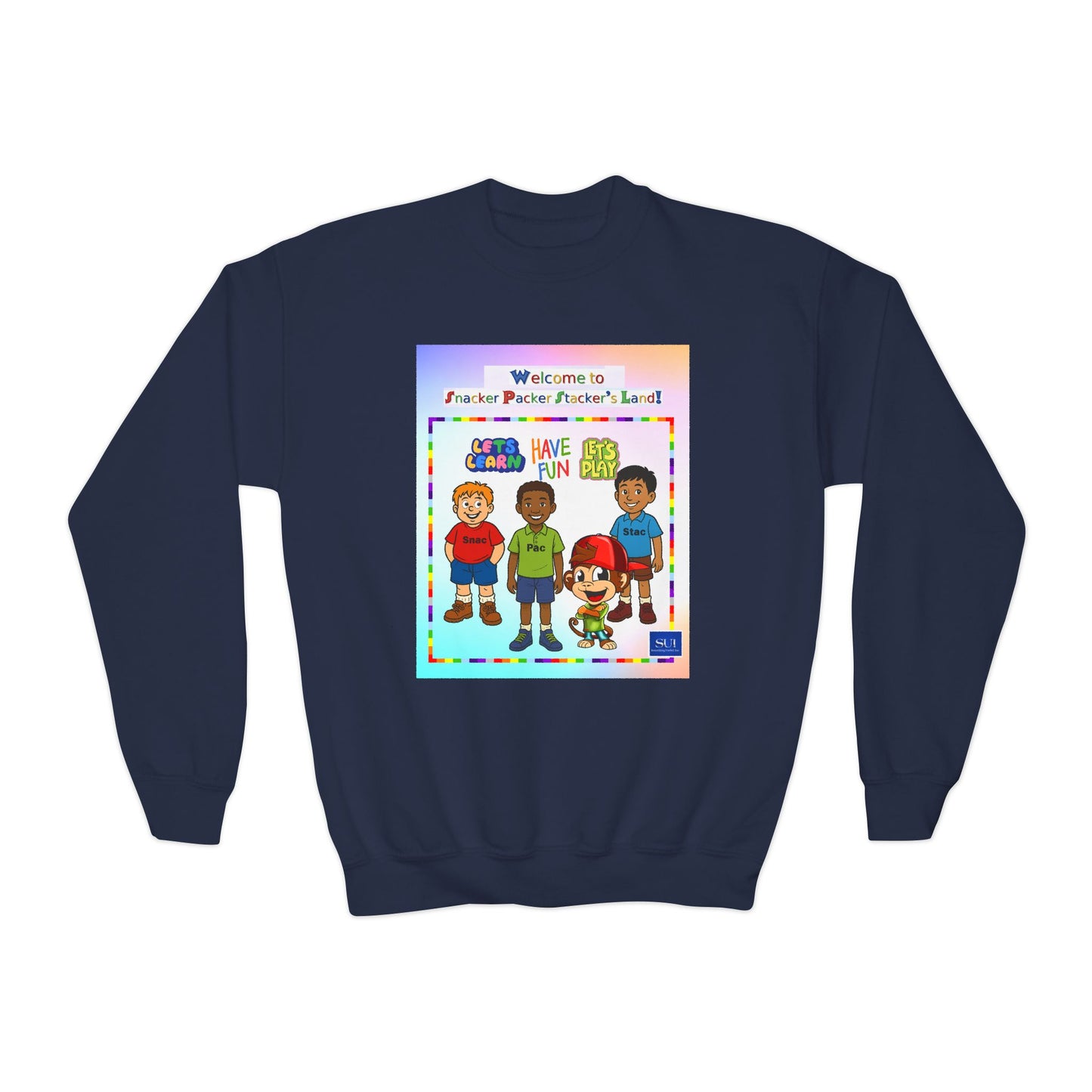 Youth Crewneck Sweatshirt - Welcome to Fun Land Design