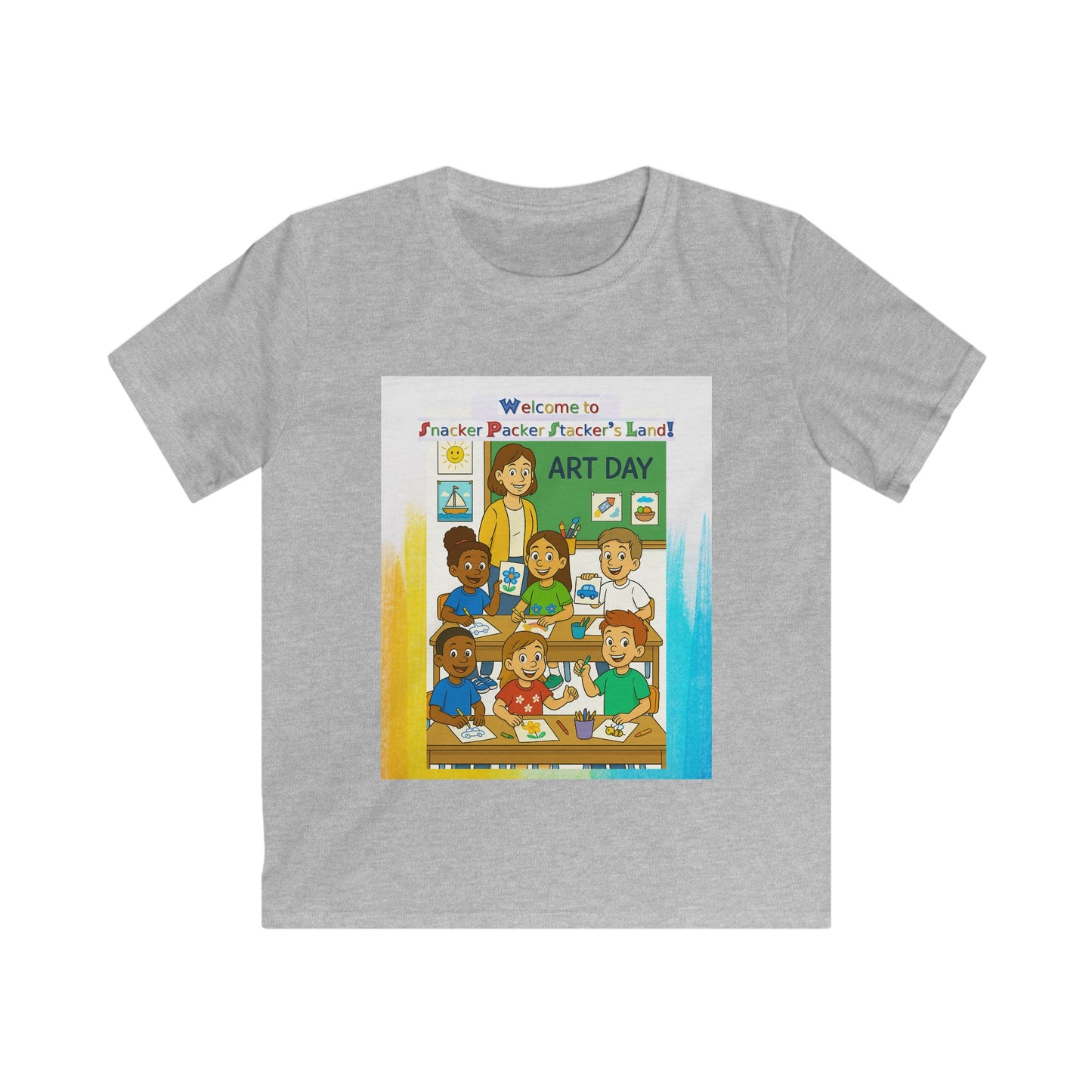 Art Day Kids Tee - Welcome to Painter Pacific's Artist Land
