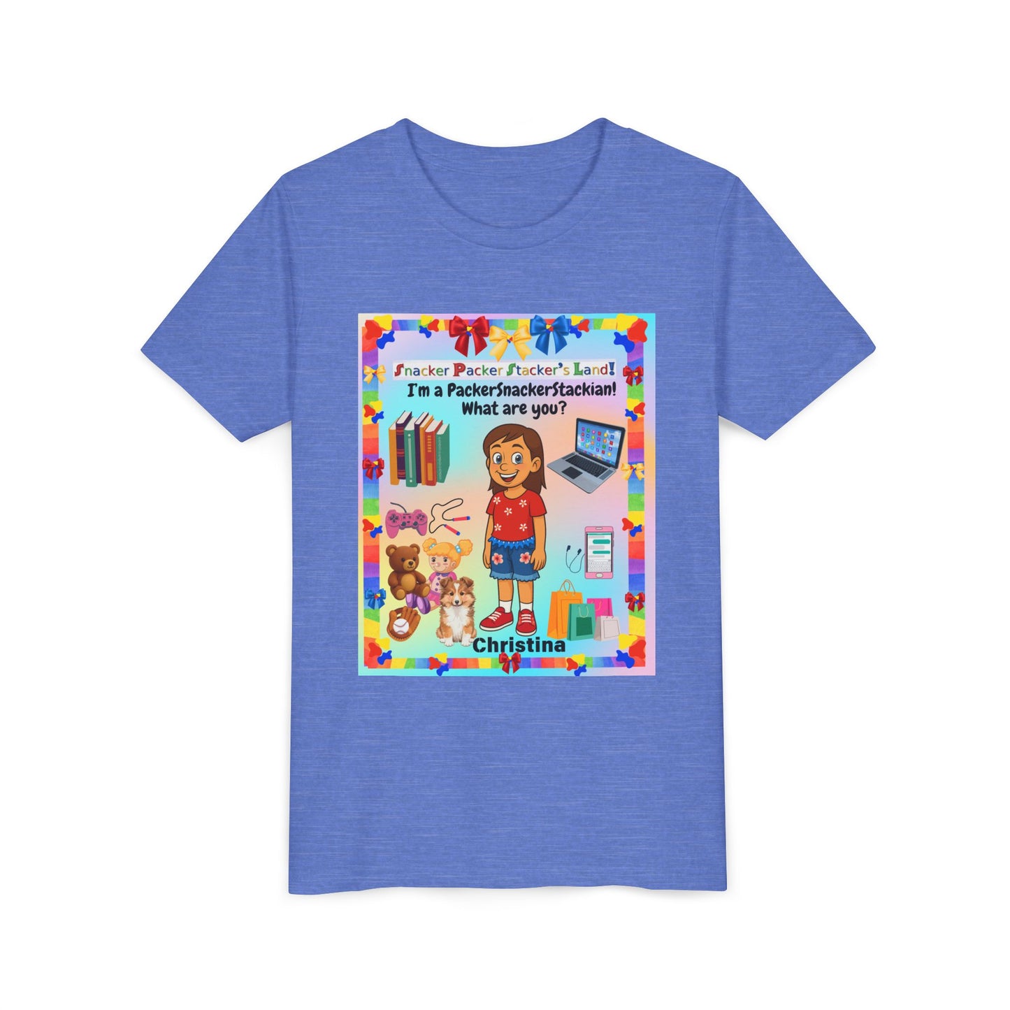 Youth Tee — Personalized "I'm a Packer/Sacker/Stackin' What are you?" Cartoon Kid Shirt