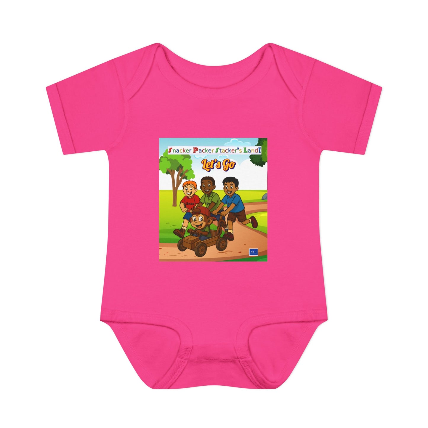 Cute Cartoon Adventure Infant Bodysuit – Perfect for Playtime
