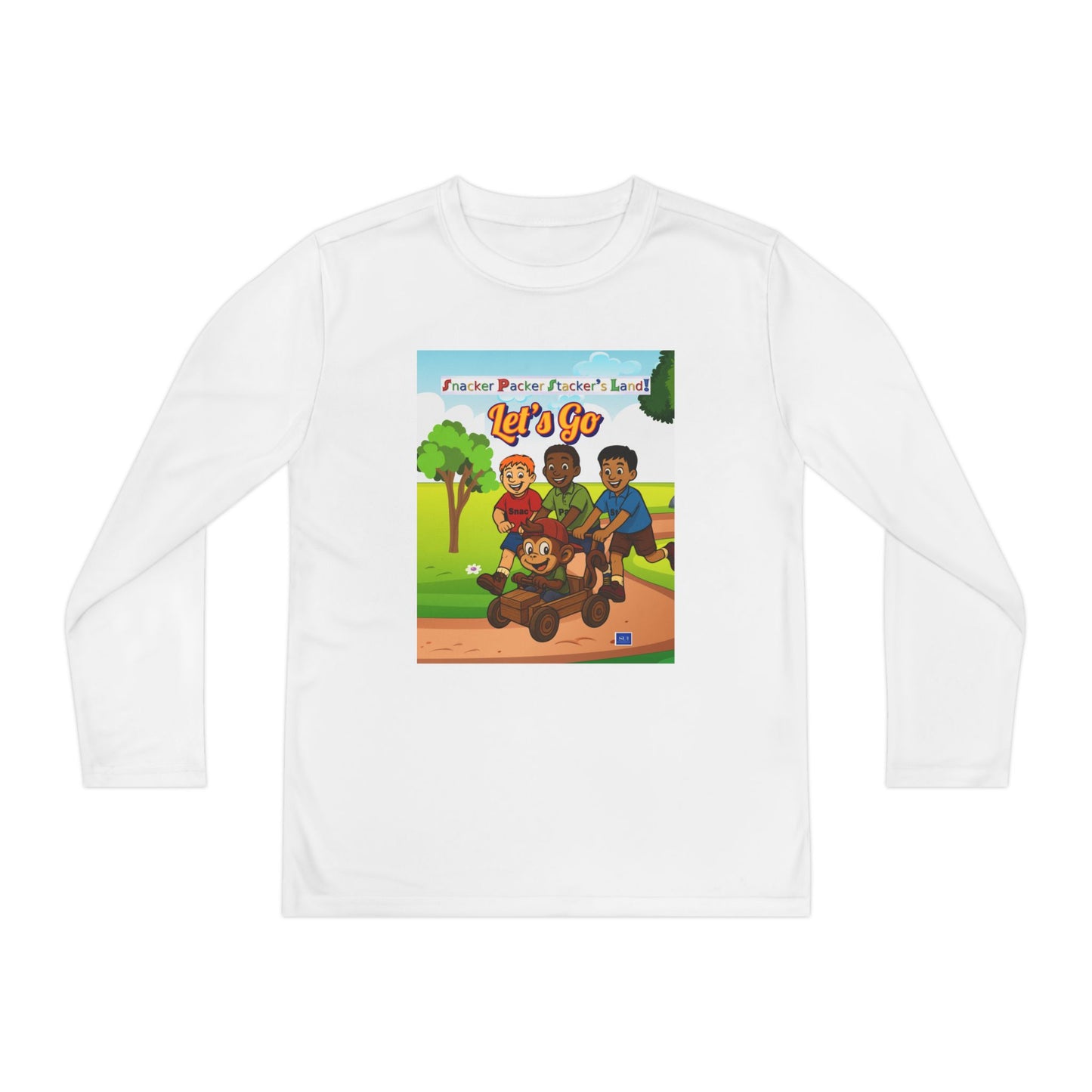 Youth Long Sleeve Graphic Tee - Let's Go Adventure Shirt