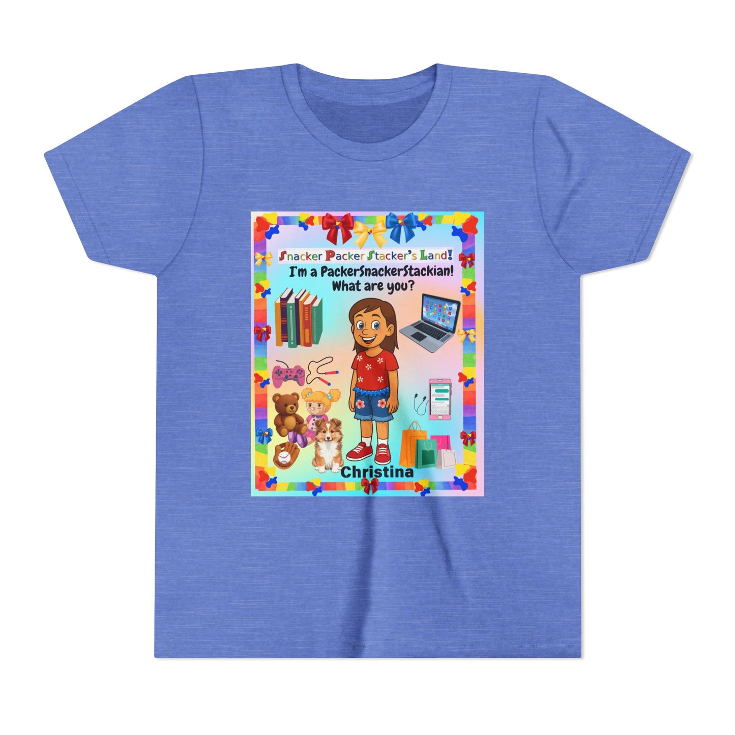 Youth Tee — Personalized "I'm a Packer/Sacker/Stackin' What are you?" Cartoon Kid Shirt