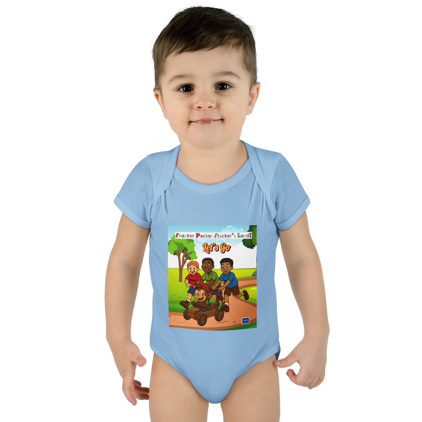 Cute Cartoon Adventure Infant Bodysuit – Perfect for Playtime