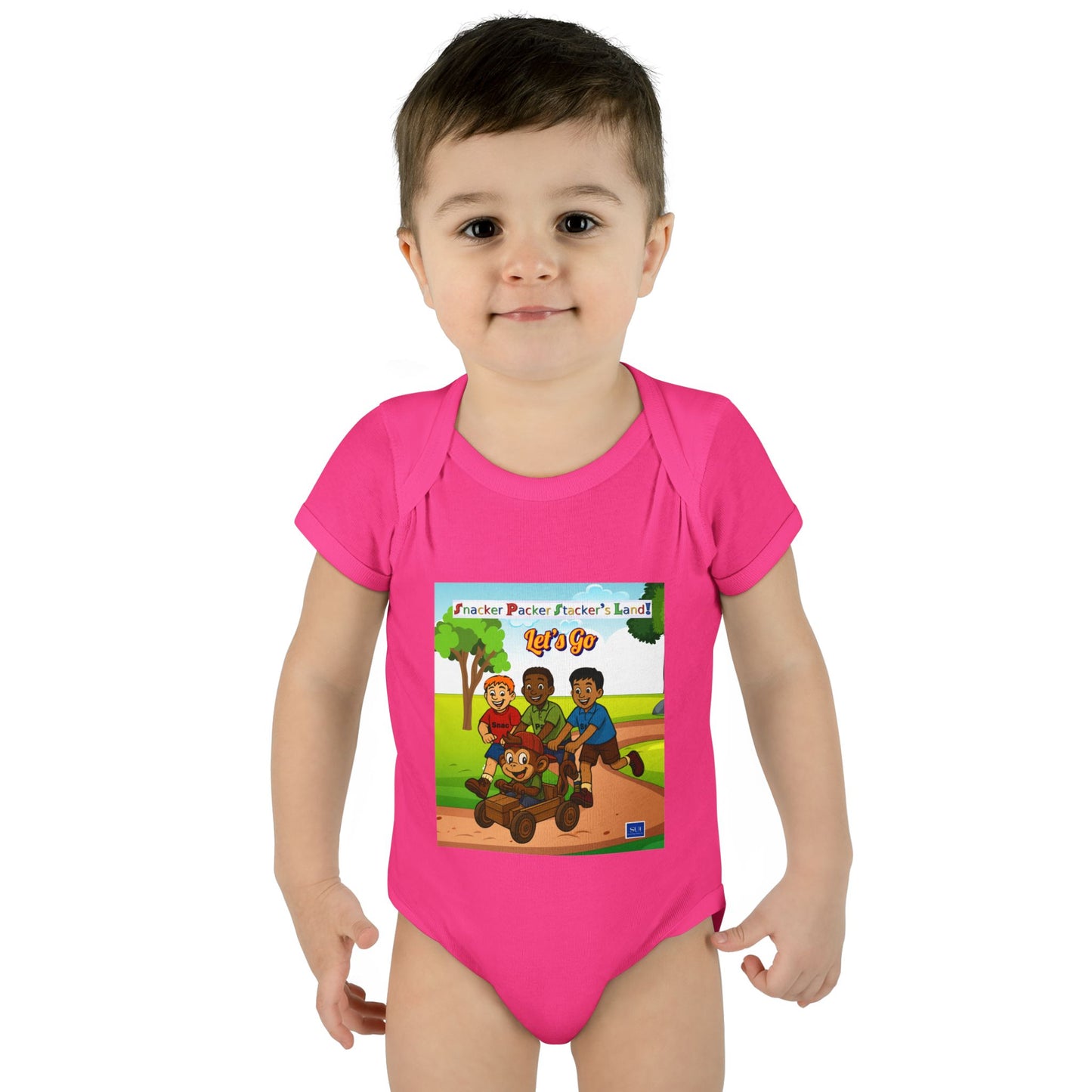 Cute Cartoon Adventure Infant Bodysuit – Perfect for Playtime