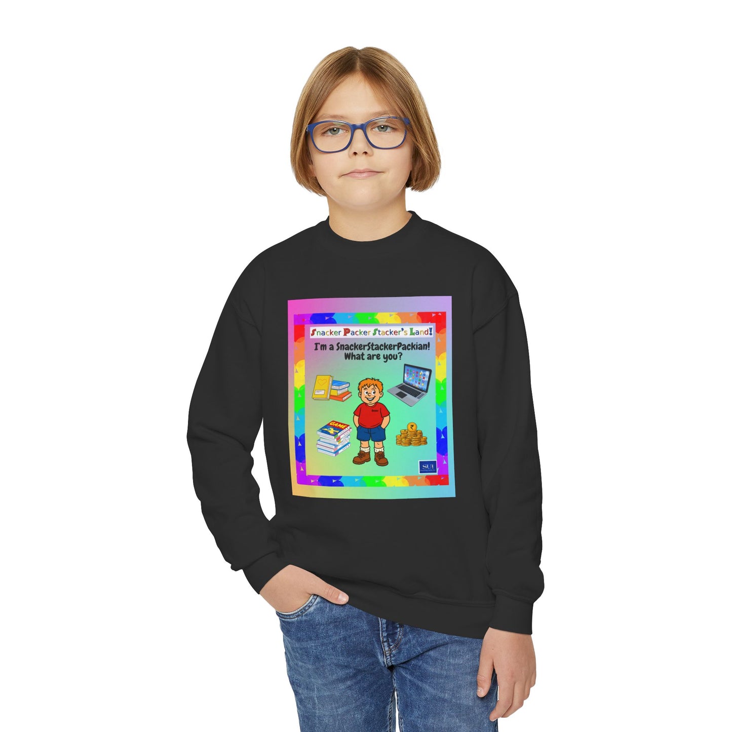 Youth Crewneck Sweatshirt - Inspirational Design for Kids