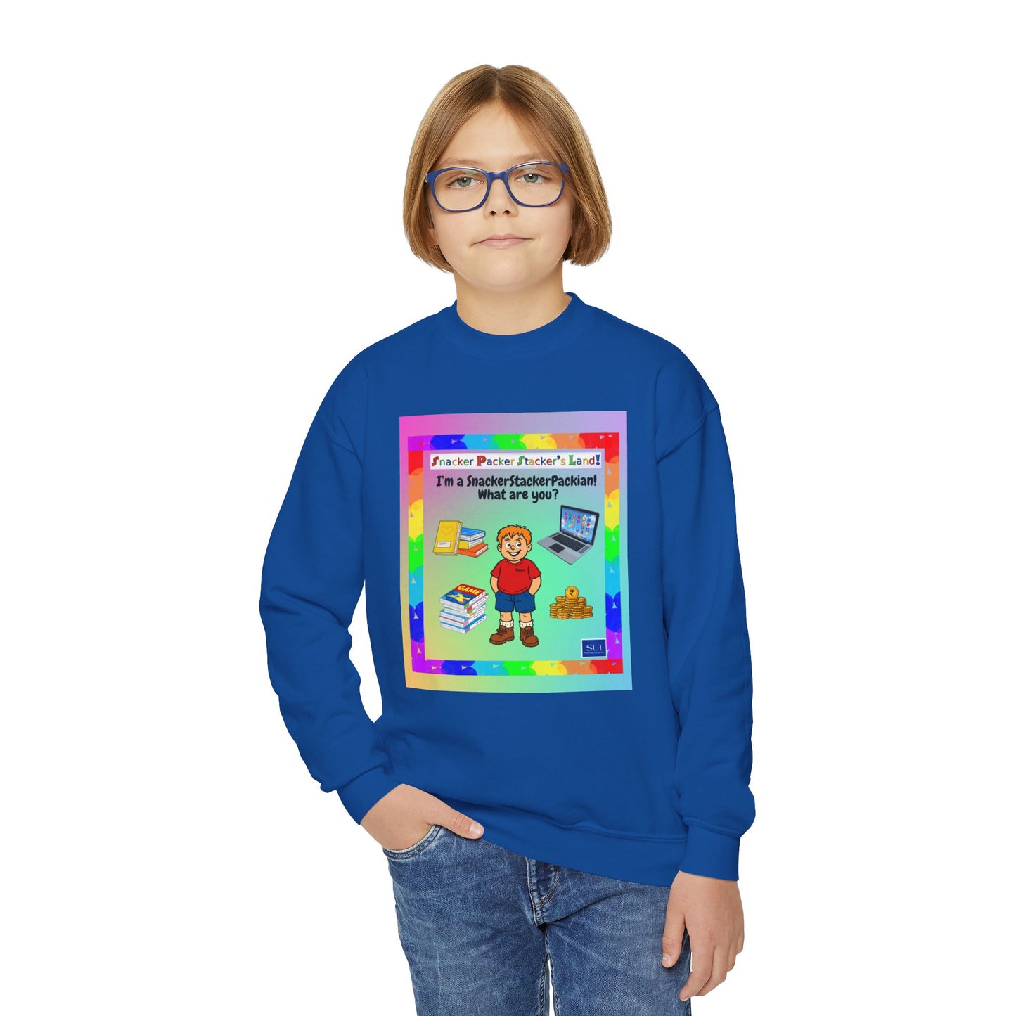 Youth Crewneck Sweatshirt - Inspirational Design for Kids