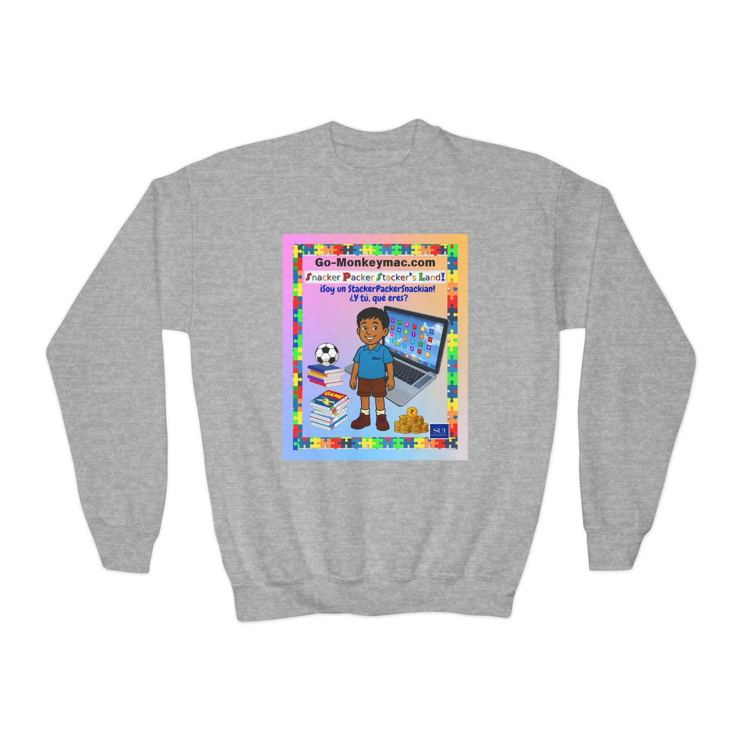 Youth Crewneck Sweatshirt - "I'm a Teacher's Favorite, What Are You?"